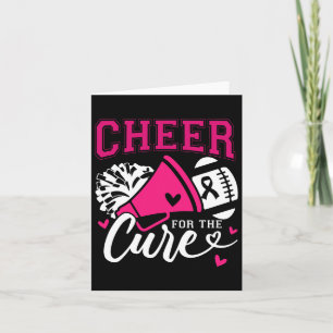 Breast Cancer Awareness Cheer For The Cure Card