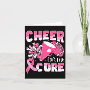Breast Cancer Awareness Cheer For The Cure Footbyl Card