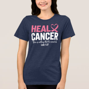 Breast Cancer Awareness Christian Tri-Blend Shirt