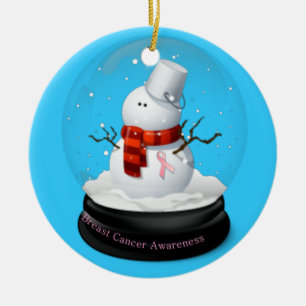 Breast Cancer Awareness Christmas Ornament