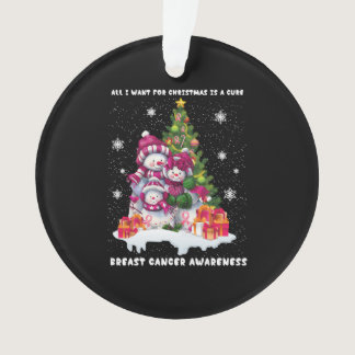 Breast Cancer Awareness Christmas Tree Ornament