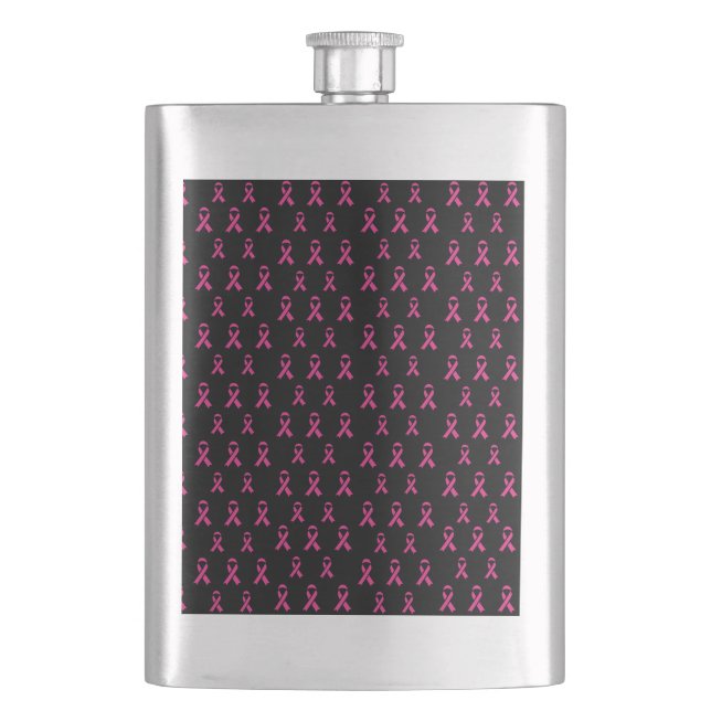 Breast Cancer Awareness Classic Flask (Front)