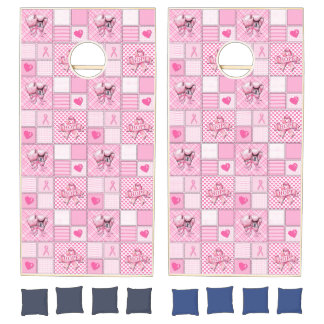 Breast Cancer Awareness Corn Hole Set