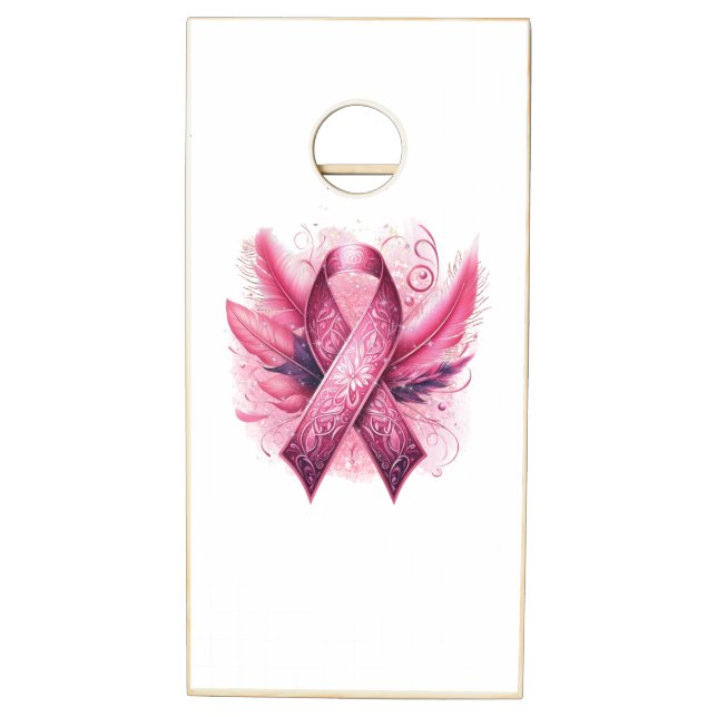 BREAST CANCER AWARENESS cornhole game (Right)