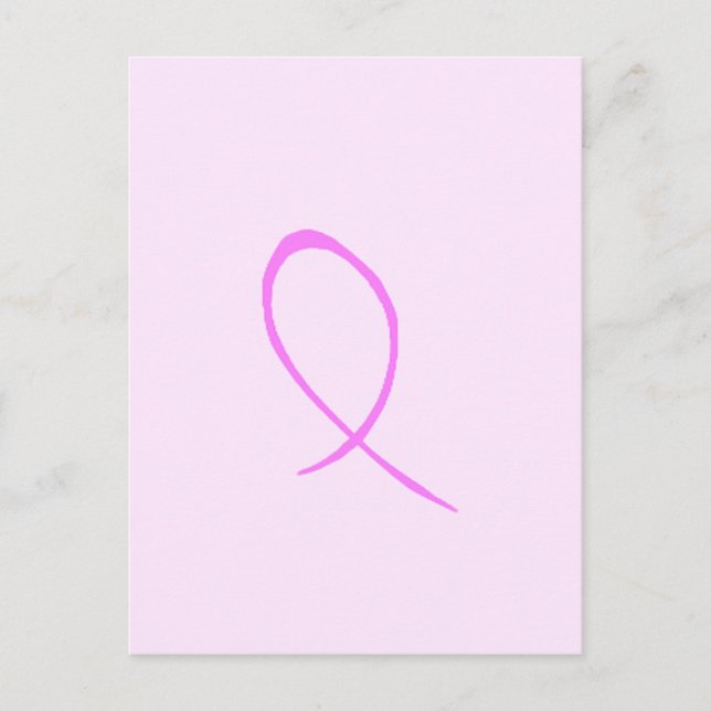 Breast Cancer Awareness Customizable Postcard (Front)