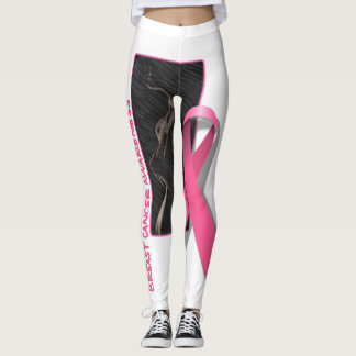 Breast cancer awareness design leggings