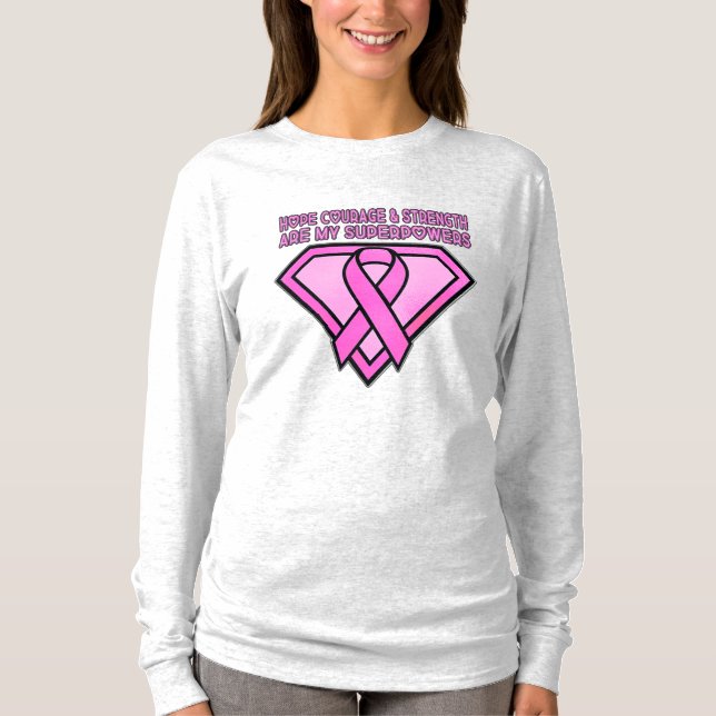 Breast Cancer Awareness Diamond Logo T-Shirt (Front)