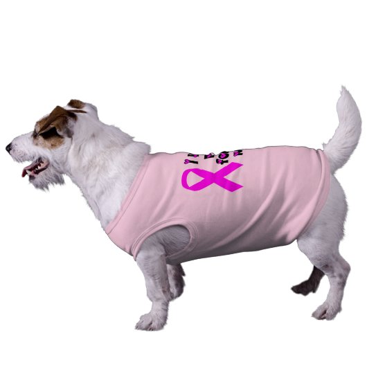 Breast Cancer Awareness Dog Tee (Side)