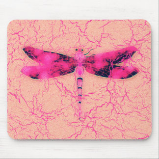 Breast Cancer Awareness Dragonfly Mouse Pad