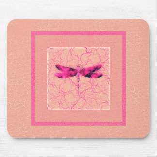 Breast Cancer Awareness Dragonfly Mouse Pad