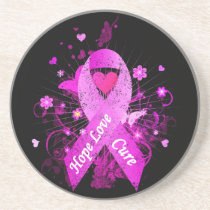 Breast Cancer Awareness Drink Coaster