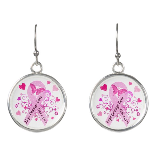 Breast Cancer Awareness Earrings (Front)