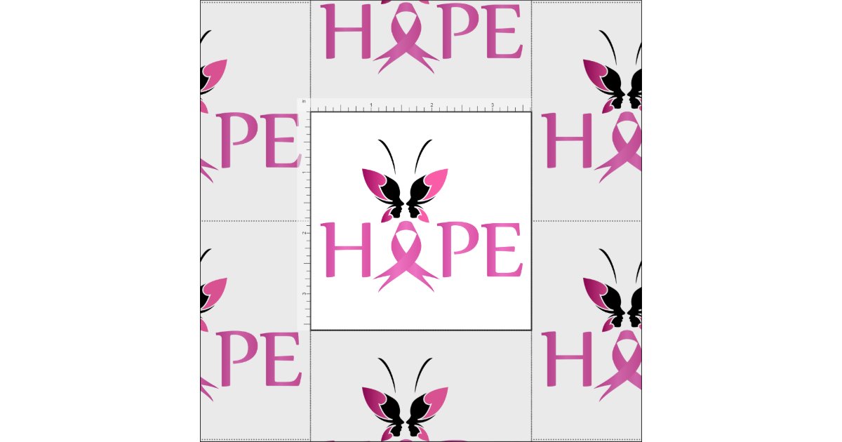 Breast cancer awareness fabric | Zazzle