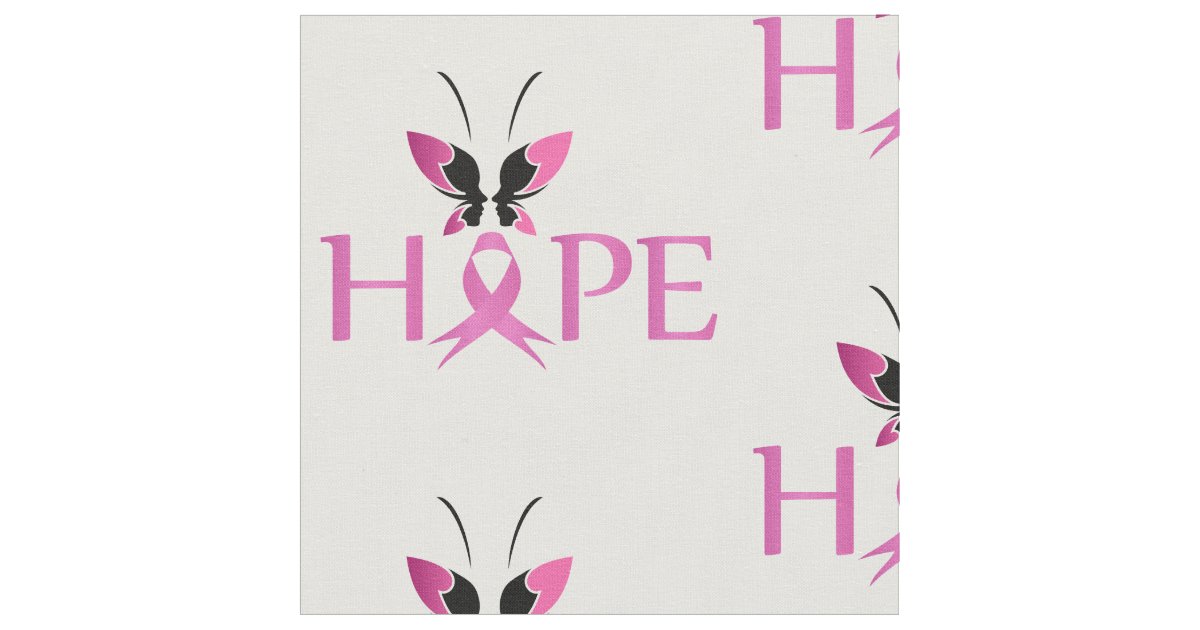 Breast cancer awareness fabric Zazzle