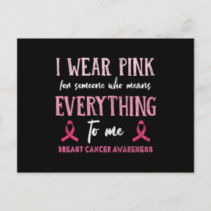 Breast Cancer Awareness Family Friends Support Postcard