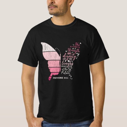 Breast Cancer Awareness Family Matching Butterfly T_Shirt