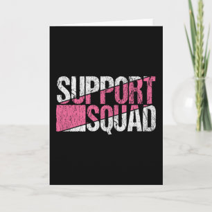 Breast Cancer Awareness Family Support Squad Team Card