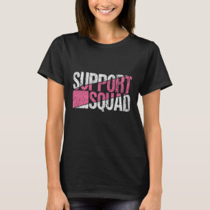 Breast Cancer Awareness Family Support Squad Team T-Shirt