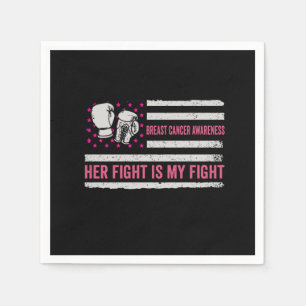 breast cancer awareness fight napkins