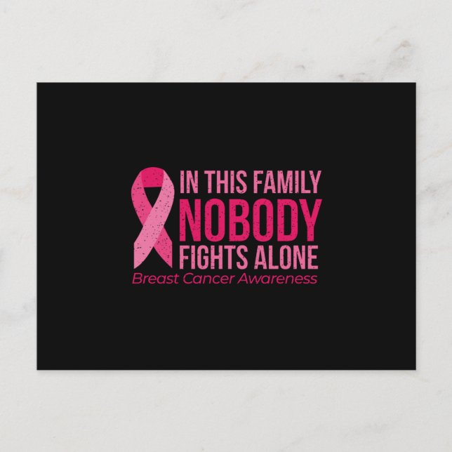Breast Cancer Awareness Fight Postcard (Front)