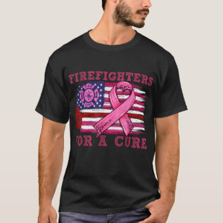 Breast Cancer Awareness Firefighter For a cure Ame T-Shirt