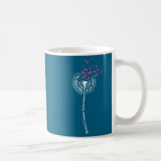 Breast Cancer Awareness Flower Pink Coffee Mug