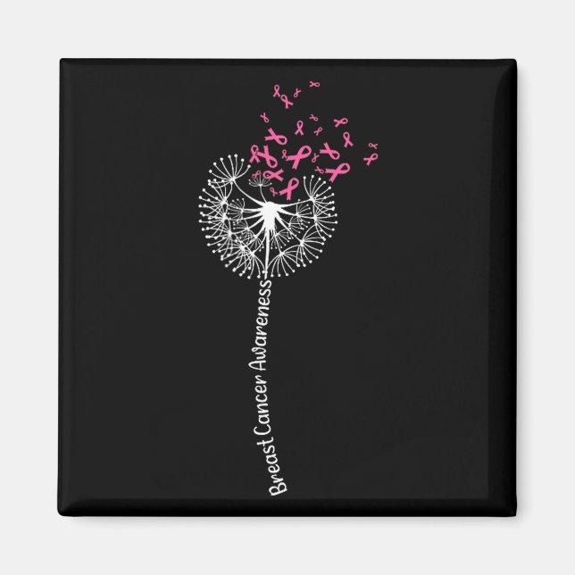 Breast Cancer Awareness Flower Pink Survivor Desig Magnet (Front)