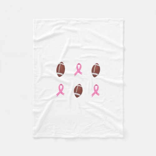 Breast Cancer Awareness  Football Fleece Blanket