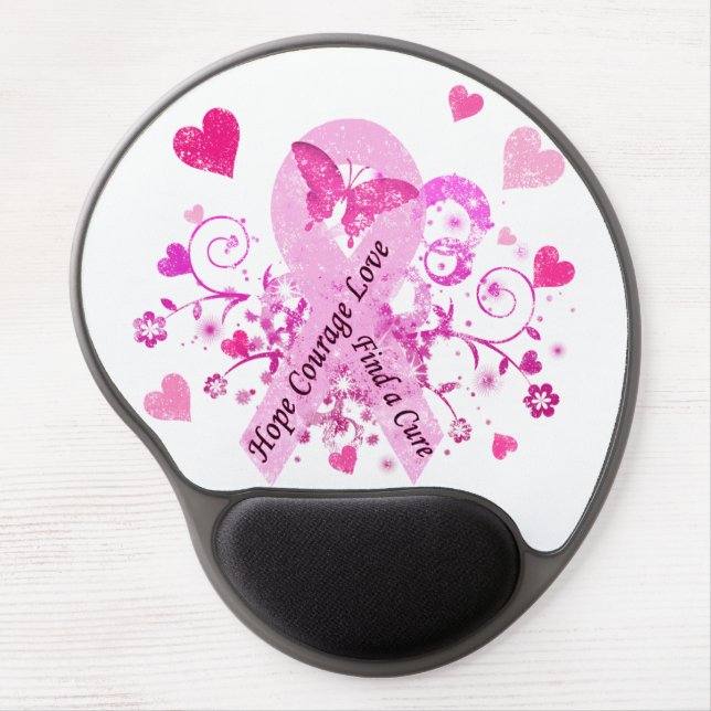Breast Cancer Awareness Gel Mouse Pad (Front)