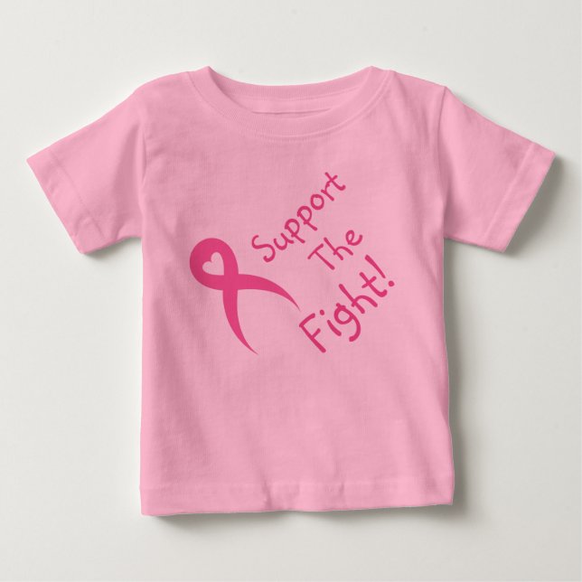 Breast Cancer Awareness Girl Tee Shirt (Front)