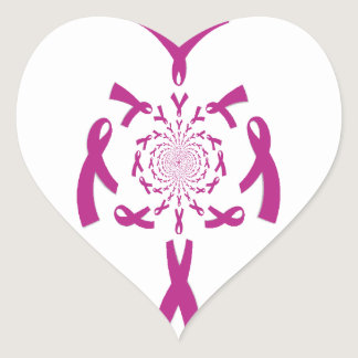 Breast Cancer Awareness Hakuna Matata Latest Breas Heart Sticker