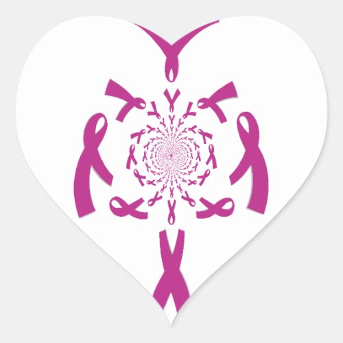 Breast Cancer Awareness Hakuna Matata Latest Breas Heart Sticker