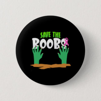 Breast Cancer Awareness Halloween Button