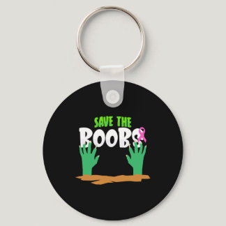 Breast Cancer Awareness Halloween Keychain