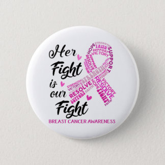 Breast Cancer Awareness Her Fight is my Fight Button
