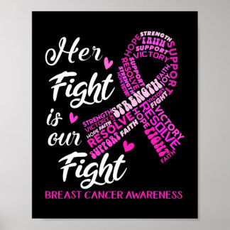 Breast Cancer Awareness Her Fight Is Our Fight8 Poster
