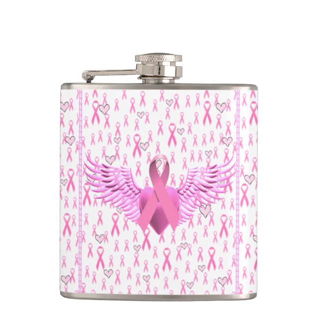 Breast Cancer Awareness,HOPE_ Flask (Front)