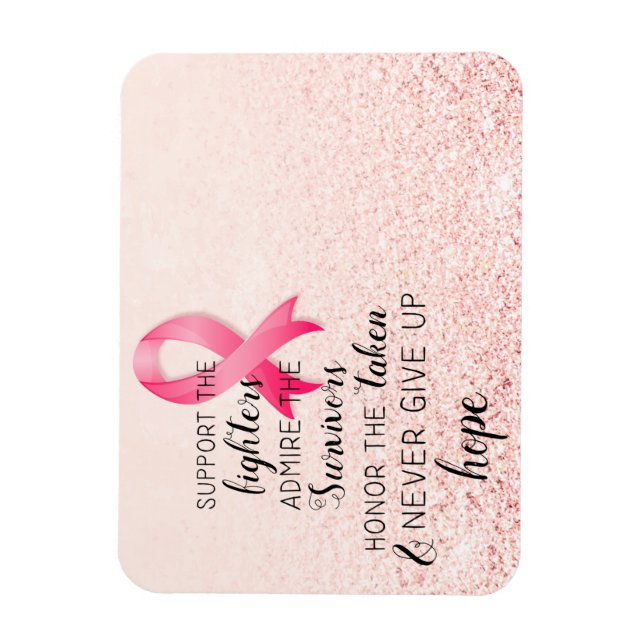 Breast Cancer Awareness Hope Inspirational Quote  Magnet (Vertical)