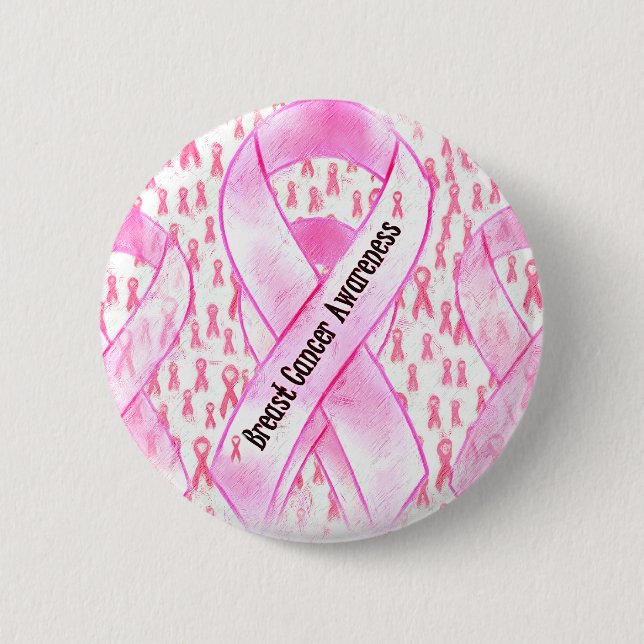 Breast Cancer Awareness-HOPE_ Pinback Button (Front)