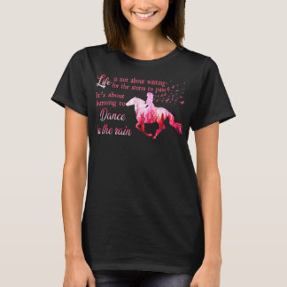 Breast Cancer Awareness Horse Ribbon Pink Gifts Wo T-Shirt
