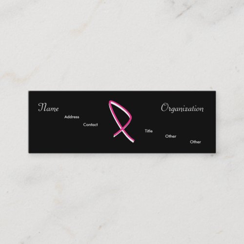 Breast Cancer Awareness I Mini Business Card