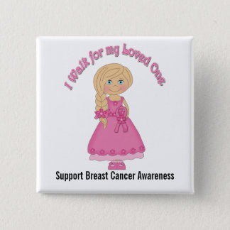 Breast Cancer Awareness (I Walk) Button