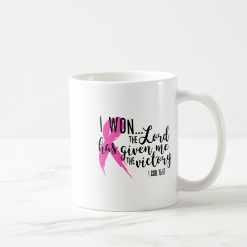 Breast Cancer Awareness I Won Victory Survivor  Coffee Mug