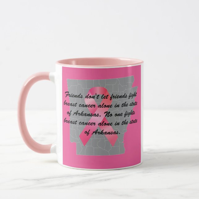 Breast Cancer Awareness in Arkansas  Mug (Left)