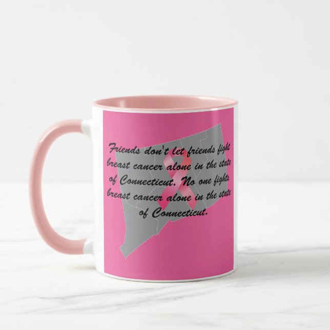 Breast Cancer Awareness in Connecticut  Mug (Left)