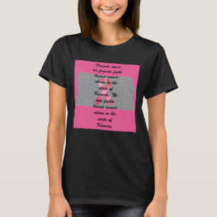 Breast Cancer Awareness in Kansas T-shirt 