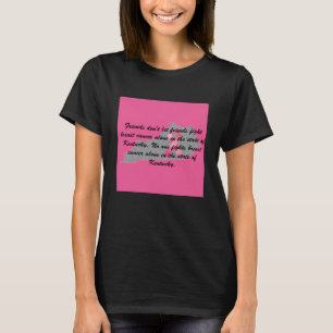 Breast Cancer Awareness in Kentucky T-shirt 