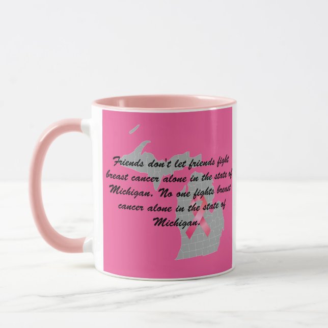 Breast Cancer Awareness in Michigan  Mug (Left)