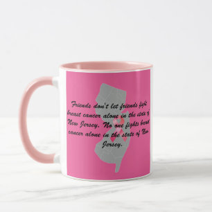 Breast Cancer Awareness in New Jersey Mug