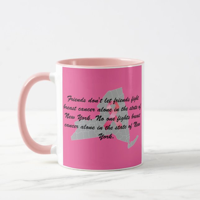 Breast Cancer Awareness in New York  Mug (Left)